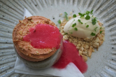 rhubarb souffle, The Cavendish Hotel